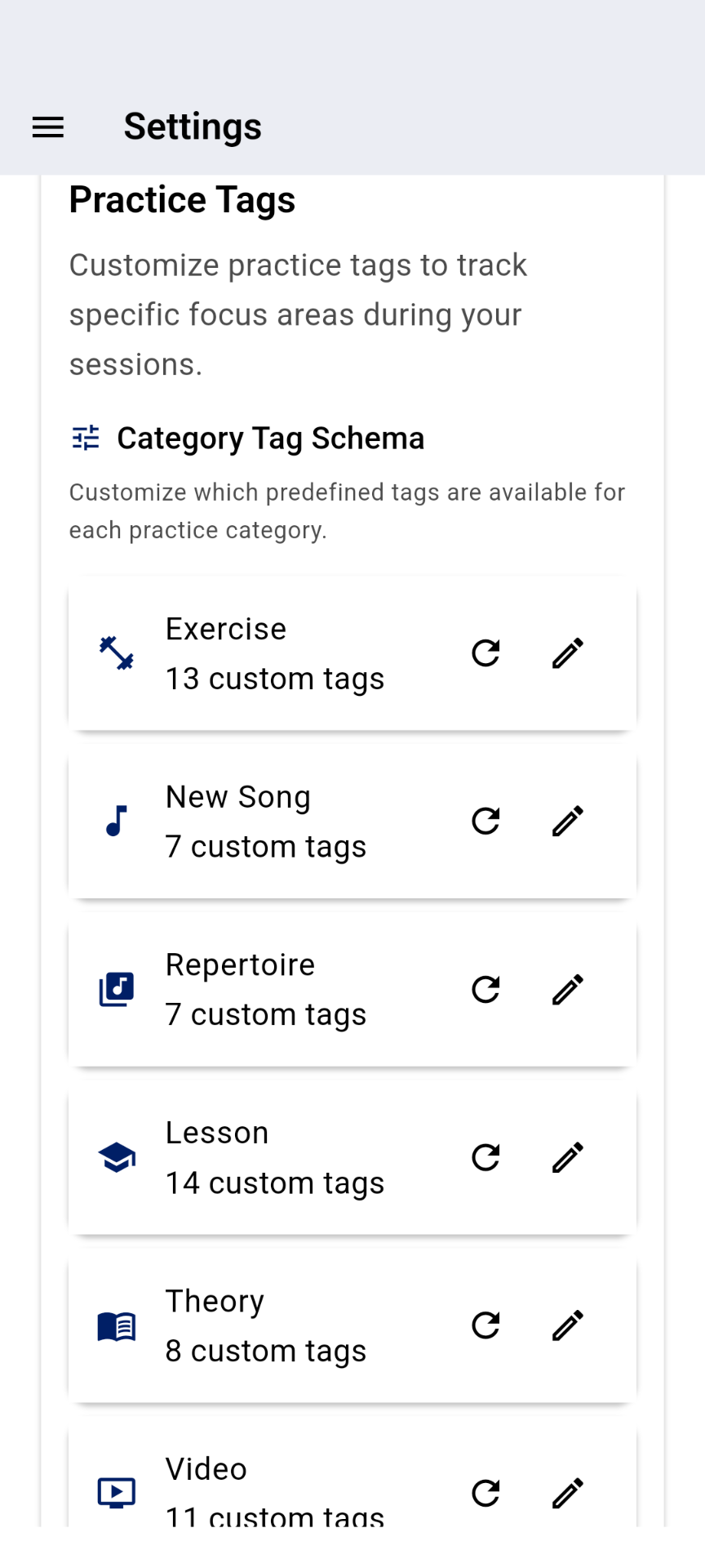 JazzX Tag Settings